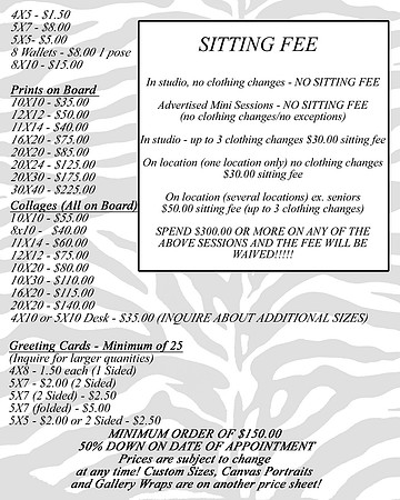 Price List